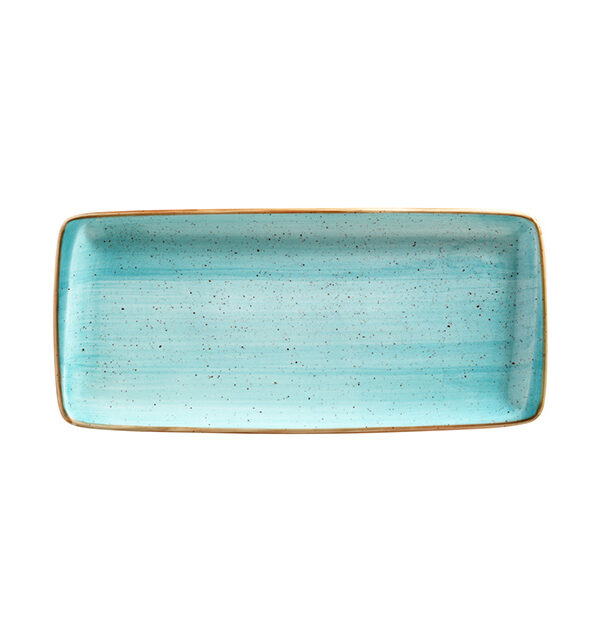 Platou turquoise dreptunghiular Aqua BONNA 34X16 CM AAQ MOV 35DT
