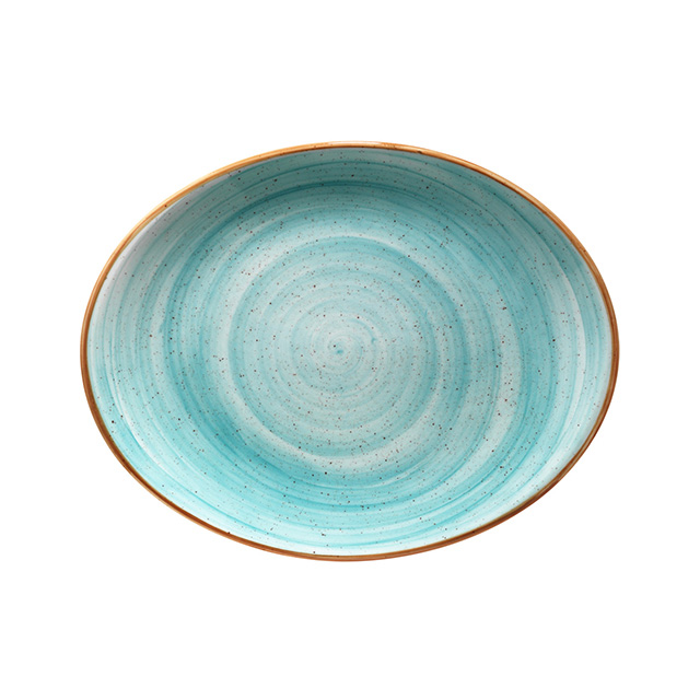 platou-aqua-oval-AAQ-MOV-31-OV Farfurie turquoise ovala Aqua BONNA 31×24 cm AAQ MOV 31OV