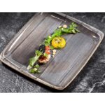Platou gri patrat Space BONNA 15×14 cm ASC MOV 19KR