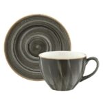 Cana de ceai si farfurioara Space BONNA 230 ml ASC RIT 01CFT