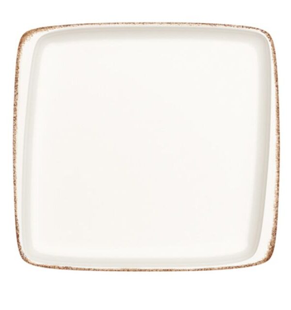 Platou alb patrat Retro BONNA 15×14 cm E100 MOV 19KR