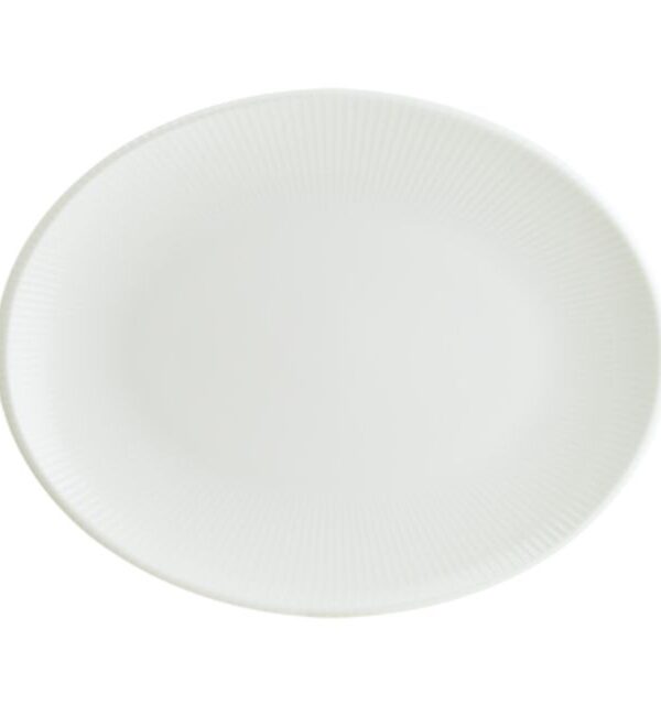 Farfurie ovală Iris White BONNA 31×24 cm IRS WH MOV 31OV