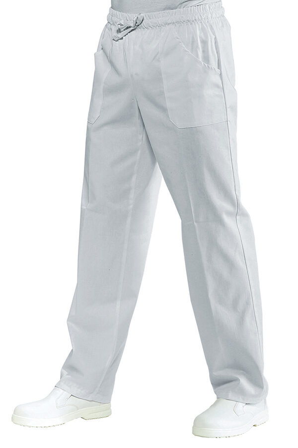 Pantaloni UNISEX ELASTICIZATI ALB