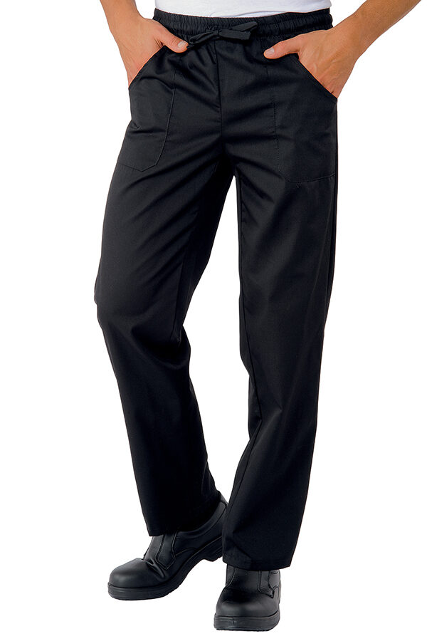 Pantaloni UNISEX BUMBAC ELASTICIZAT NEGRU