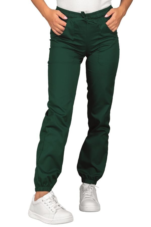 Pantaloni VERDE UNISEX CU ELASTIC