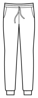 Pantaloni UNISEX SUPER DRY ALB