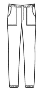 Pantaloni RICHMOND SUPER STRETCH ALB