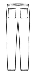 Pantaloni RICHMOND SUPER STRETCH ALB