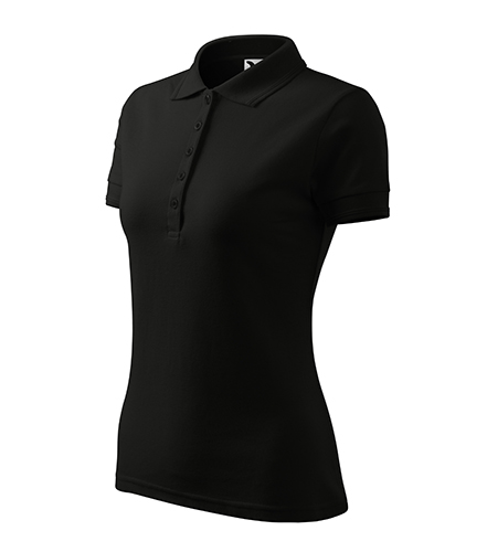 Tricou POLO LADY PIQUET NEGRU