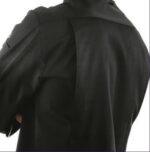 Tunica bucatar neagra, tercot, cu butoni, LIMA GIZA slim fit