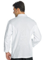 Tunica bucatar alba, 100% bumbac, cu butoni, LIMA GIZA slim fit