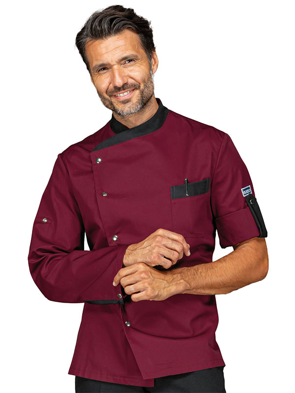 Tunica MANHATTAN slim tercot Bordeaux-Negru