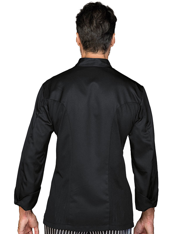 Tunica bucatar alba, 100% bumbac, cu butoni, LIMA GIZA slim fit