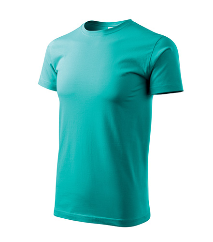 Tricou BASIC 100% BUMBAC PENTRU BĂRBAȚI VERDE SMARALD