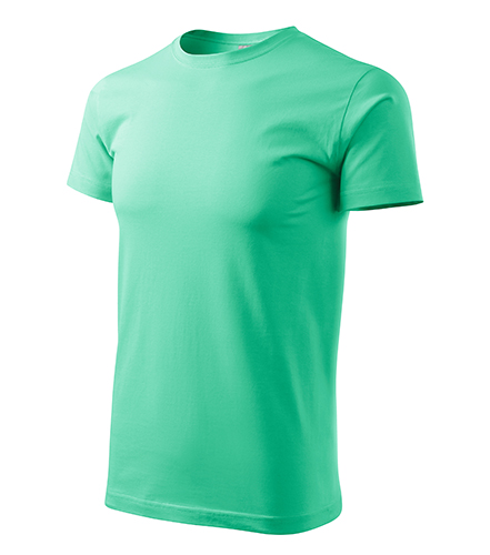 Tricou BASIC 100% BUMBAC PENTRU BĂRBAȚI VERDE MENTA