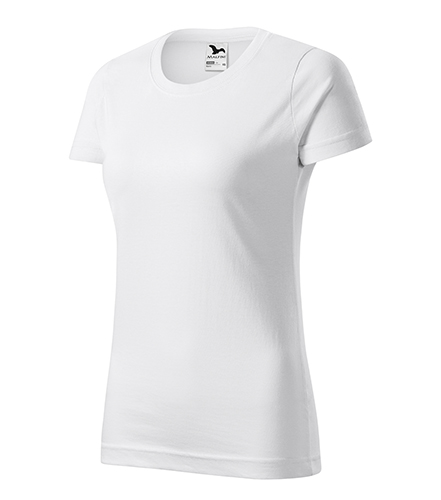 Tricou BASIC 100% BUMBAC PENTRU DAMA ALB