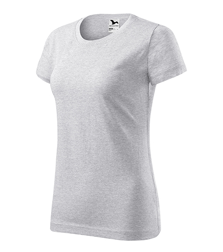 Tricou BASIC 100% BUMBAC PENTRU DAMA GRI DESCHIS