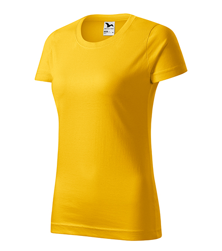 Tricou BASIC 100% BUMBAC PENTRU DAMA GALBEN
