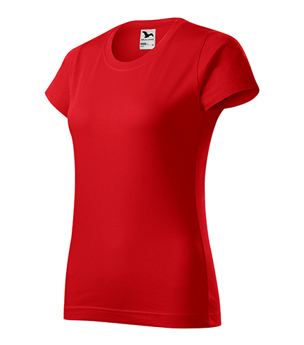Tricou BASIC 100% BUMBAC PENTRU DAMĂ ROSU