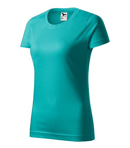 Tricou BASIC 100% BUMBAC PENTRU DAMA VERDE SMARALD