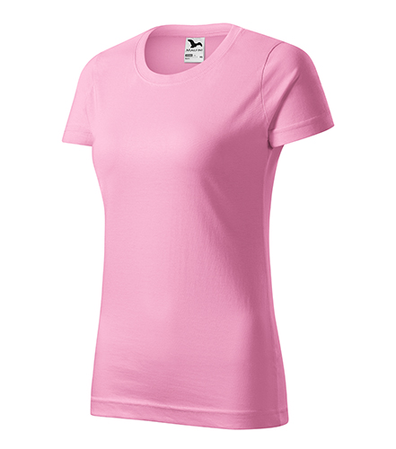 Tricou BASIC 100% BUMBAC PENTRU DAMĂ ROZ