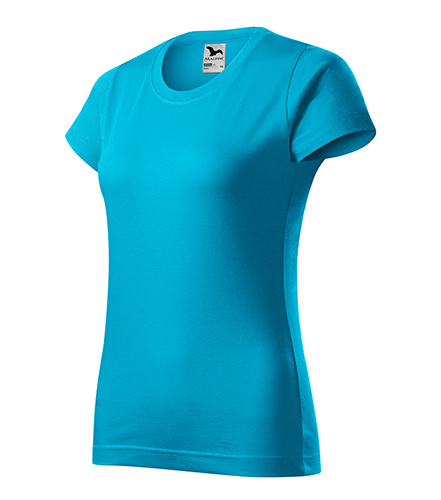 Tricou BASIC 100% BUMBAC PENTRU DAMA TURCOISE