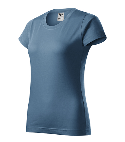 Tricou BASIC 100% BUMBAC PENTRU DAMA DENIM