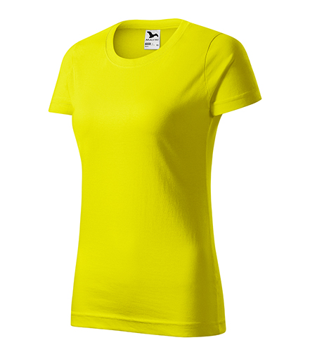 Tricou BASIC 100% BUMBAC PENTRU DAMA GALBEN LAMAIE