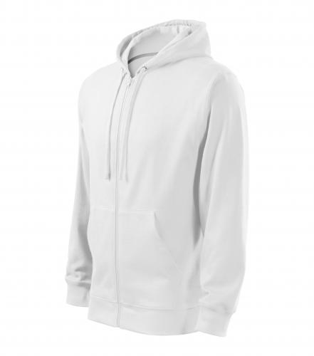 Hanorac TRENDY ZIPPER BĂRBAȚI ALB