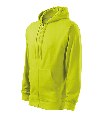 Hanorac TRENDY ZIPPER BĂRBAȚI GALBEN LIME