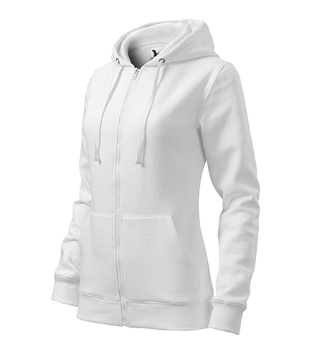 Hanorac TRENDY ZIPPER DAMĂ ALB