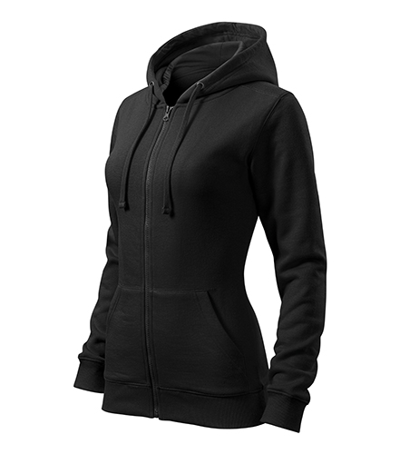 Hanorac TRENDY ZIPPER DAMĂ NEGRU