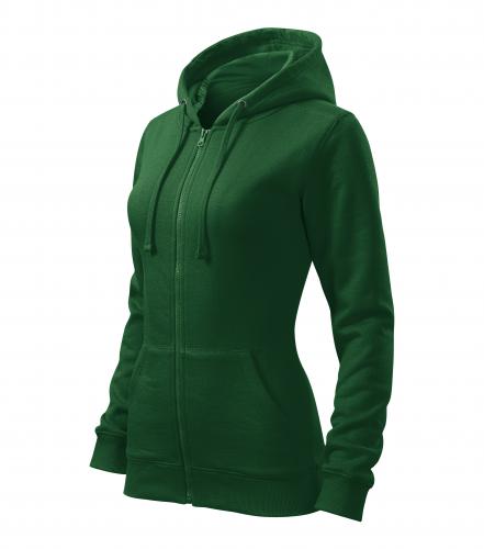 Hanorac TRENDY ZIPPER DAMĂ VERDE