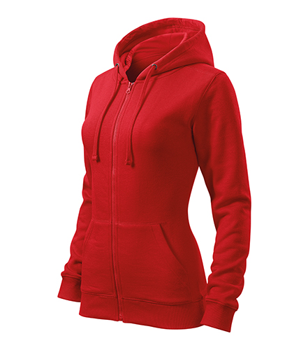Hanorac TRENDY ZIPPER DAMĂ ROSU