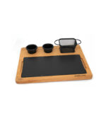 Set servire din lemn cu ardezie 38×32-cm