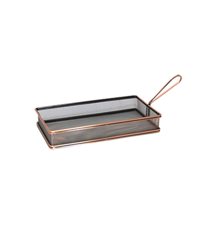981339 Cos dreptunghiular cu toarta din metal RETRO 26X13CM