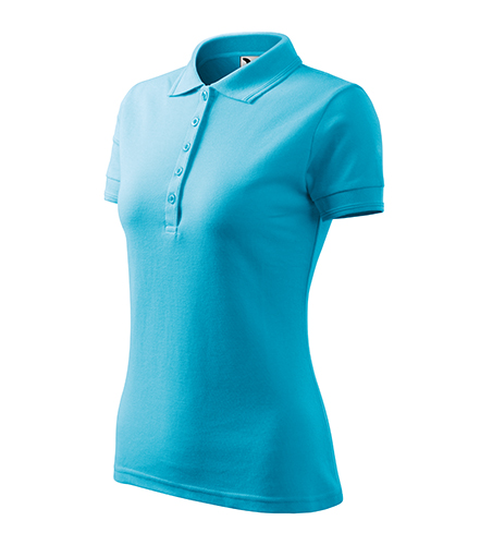 Tricou POLO LADY PIQUET TURCOISE