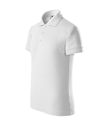 Tricou POLO PIQUET COPII ALB