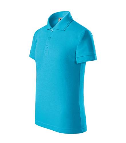 Tricou POLO PIQUET COPII TURCOISE