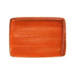 Platou portocaliu dreptunghiular Terra Cotta BONNA 23×16 cm ATC MOV 26DT