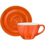 Set cană-farfurie Terra Cotta BONNA 230 ml