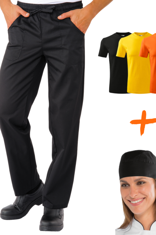 Pantaloni UNISEX NEGRU +TRICOU SI BANDANA GRATIS