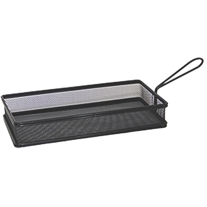 981344_540x Cos dreptunghiular cu toarta din metal BLACK 26X13CM