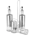 Set condimente 5 piese CHROME HORECANO