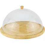 Platou rotund cu capac transparent diametru 35 cm x 16 cm inaltime HORECANO