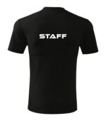 Tricou clasic unisex STAFF NEGRU