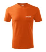 Tricou clasic unisex STAFF PORTOCALIU