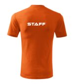 Tricou clasic unisex STAFF PORTOCALIU