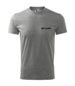 Tricou clasic unisex STAFF GRI