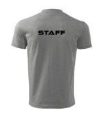 Tricou clasic unisex STAFF GRI